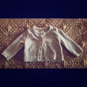 Sparkle knit baby Gap sweater.